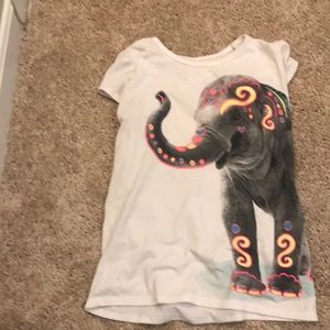 pajama shirt with elephant with colorful designs